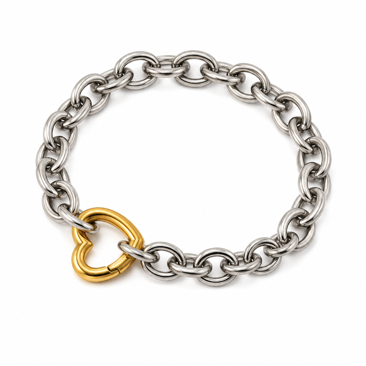 Pulsera Chunky Corazón