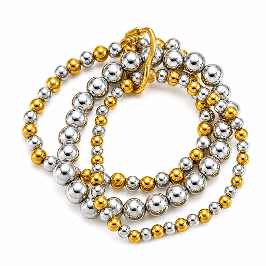 Triada de Pulseras Gold