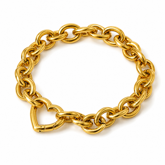 Pulsera Chunky Corazón