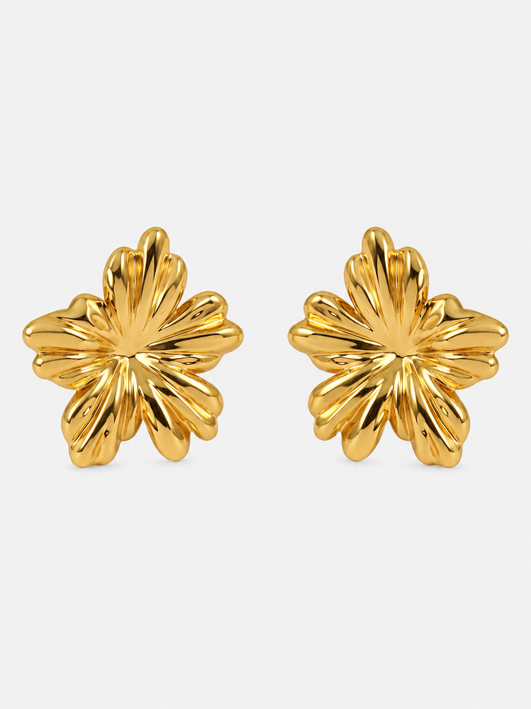 Aretes Flor Dorada