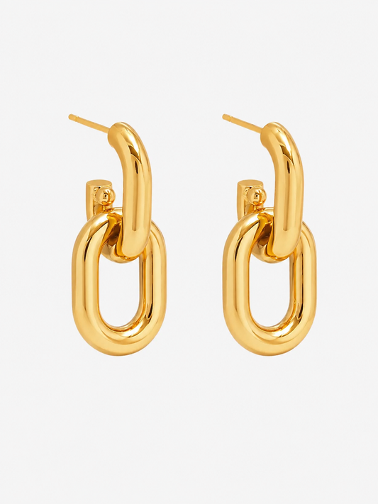 Aretes Eslabón Gold