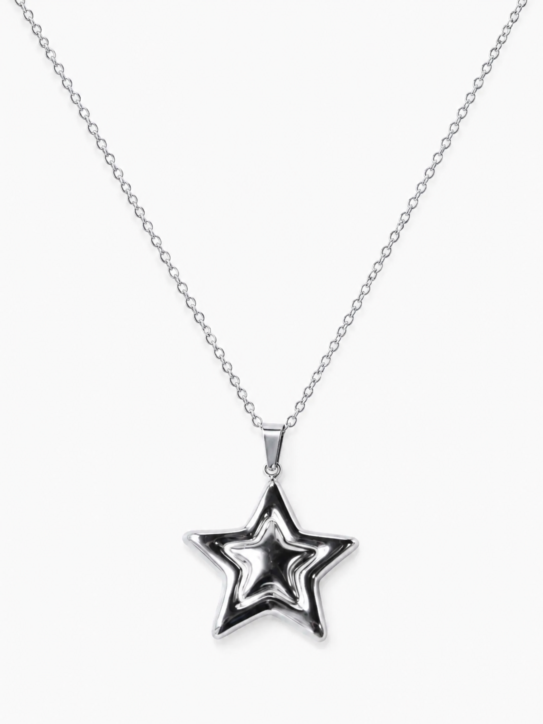 Collar Chunky Star Plateada