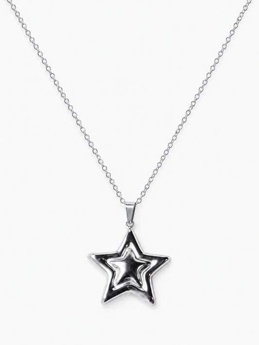 Collar Chunky Star Plateada